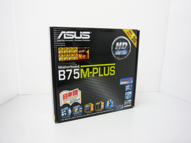 ASUS B75M-PLUS CPU i5-3477K付 DDR3-4GB×2枚