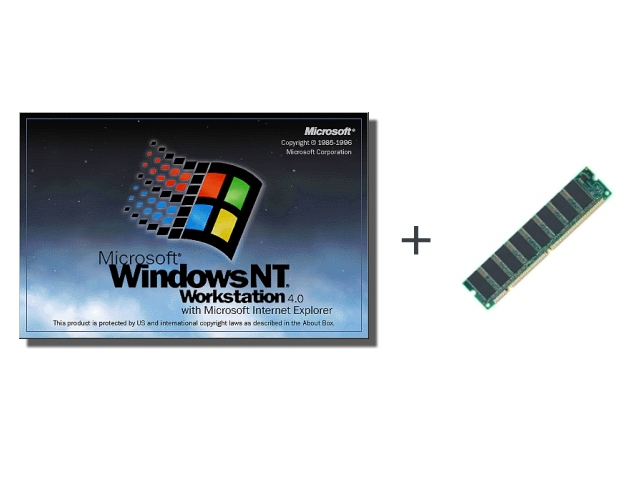Windows NT 4.0 Workstation OEM+メモリ