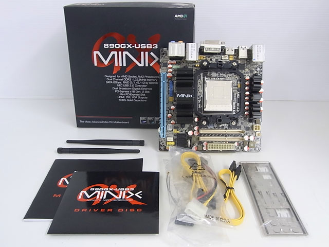 J\u0026W MINIX 890GX-USB3 Socket AM3 Mini-ITX