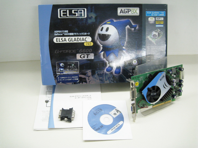 ジャンク ELSA GLADIAC 743 AGP GeForce 6600 ELSA JAPAN | ELSA GLADIAC 743 GT 128MB：概要